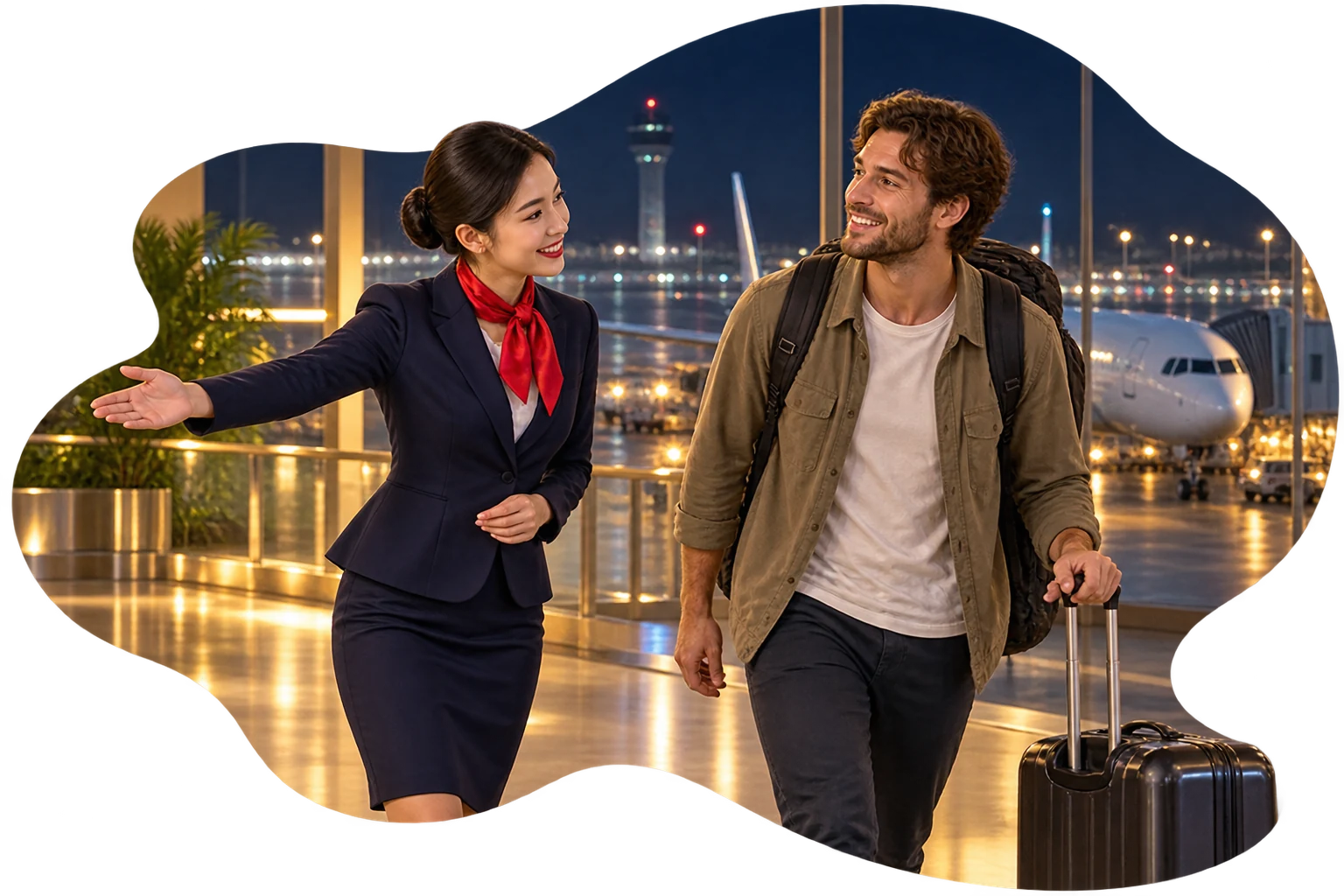 Late-Night Arrival Fast Track service illustration
